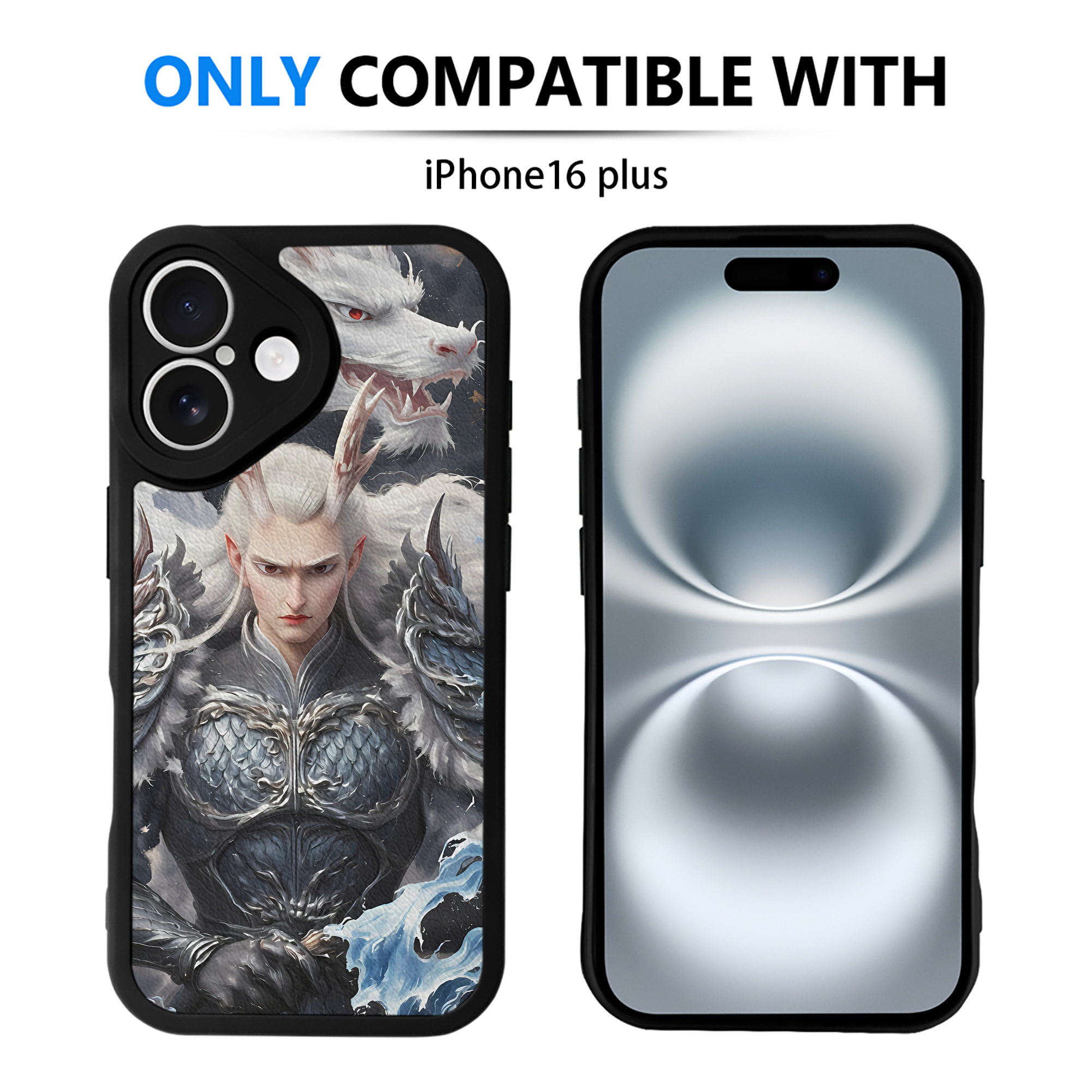 （画像用） Ne Zha 2 ナタ 魔童の大暴れ 【iPhone 16シリーズ対応】シリコンスマホケース（レザー調） 材質：シリコン